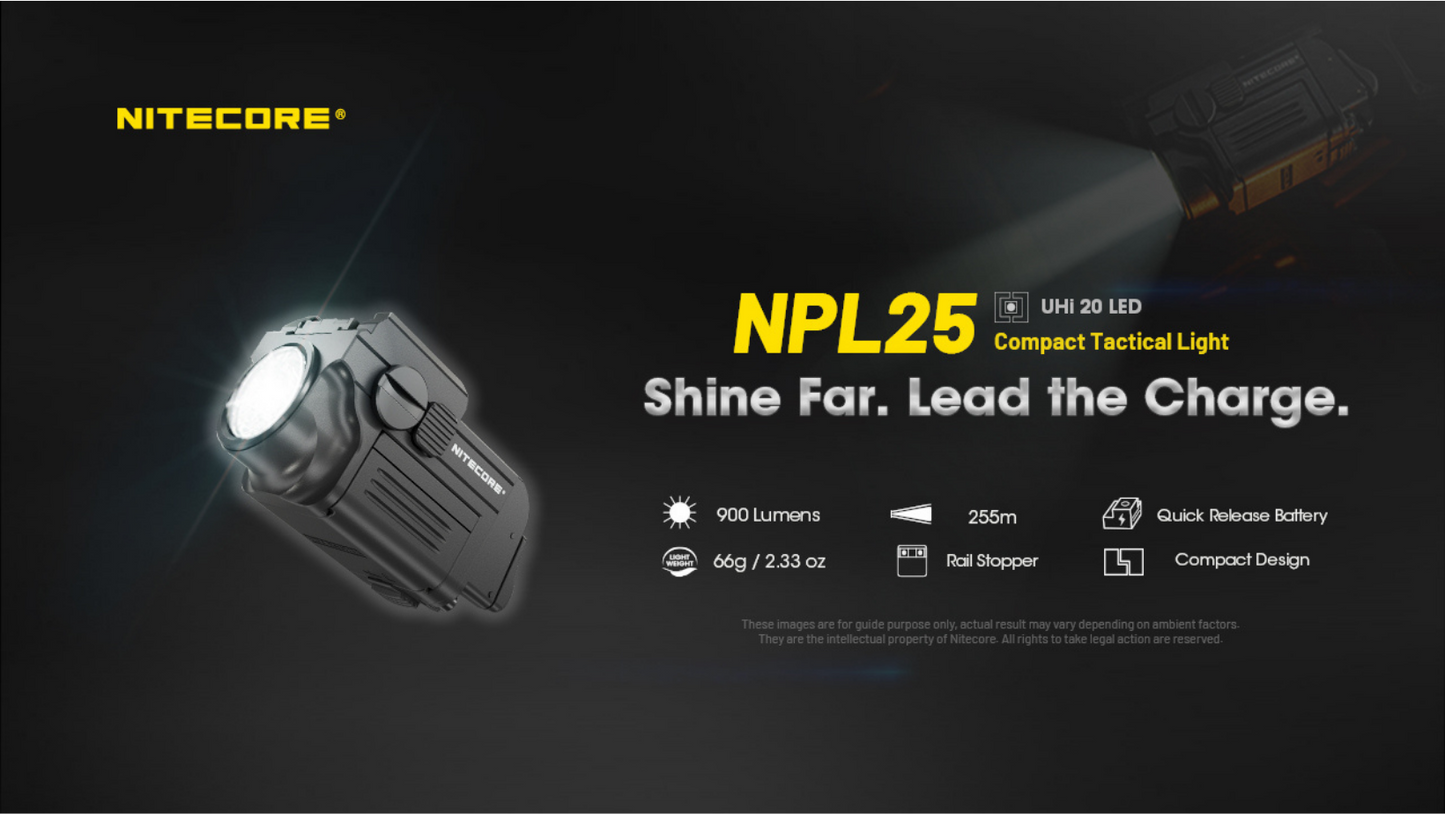 Nitecore NPL25 UHi 20 LED 900L Compact Flashlight