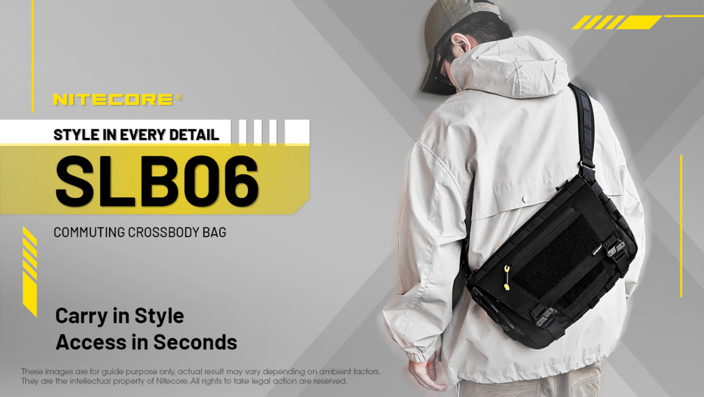 Nitecore SLB06 Cordura Nylon Commuting Crossbody & Shoulder Bag