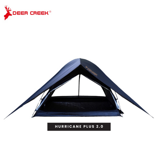 Deer Creek 8 Person Double Layer Hurricane Plus Dome Tent Black 2.0