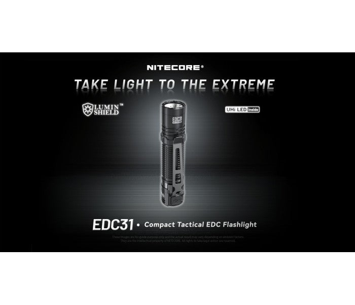 NITECORE EDC31 NiteLab UHi 20 MAX LED 3500L High Performance EDC USB Rechargeable Flashlight (100% Authentic)