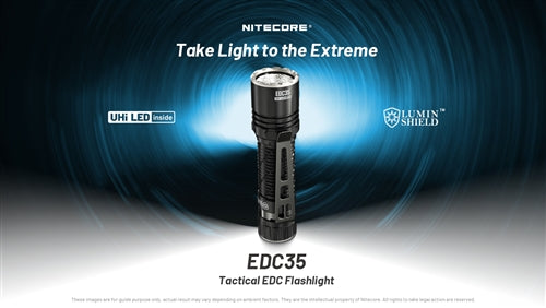 Nitecore EDC35 NiteLab UHi 40 LED MAX LED 5000 Lumens High Performance EDC USB Rechargeable Flashlight