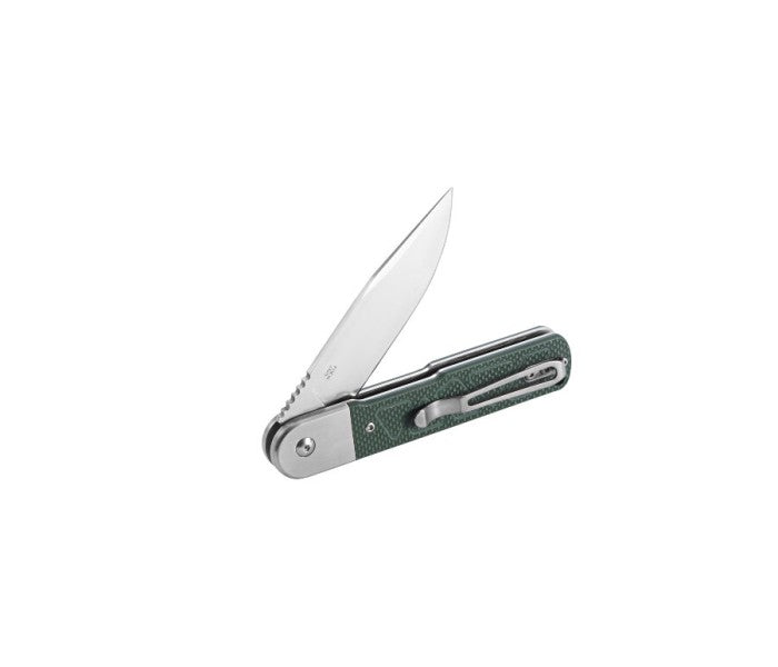 Ganzo G767-GB Button Lock 9Cr14 Stainless Steel G10 Folding Knife (Green)