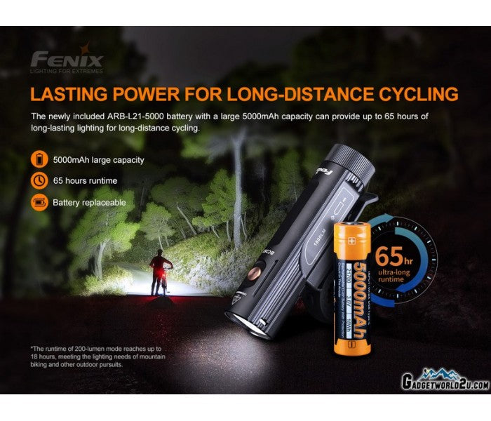 Fenix BC26R + BC05R V2.0 Rechargeable Bicycle Bike Light Flashlight