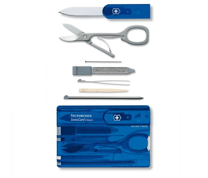 Victorinox SwissCard Classic Sapphire Multitool Pocket Knife 0.7122.T2