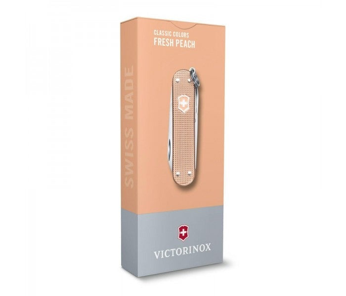 Victorinox Classic Alox Fresh Peach Multitool Pocket Knife 0.6221.202G