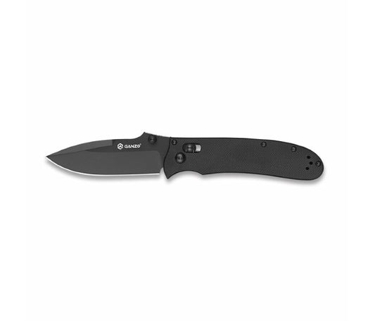 Ganzo G704B-BK Axis Lock 440C G10 Folding Knife (Black)