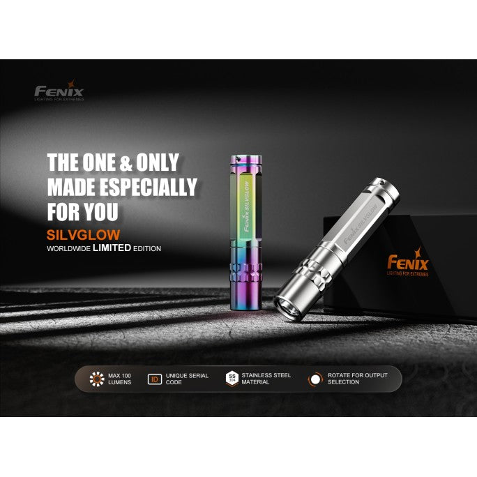 Fenix SILVGLOW 100L Limited Edition AAA Battery EDC Flashlight