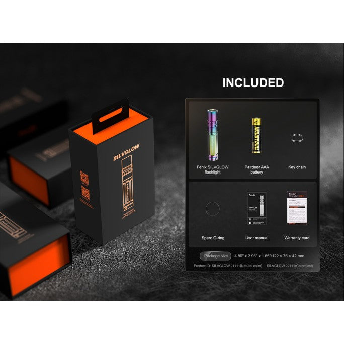 Fenix SILVGLOW 100L Limited Edition AAA Battery EDC Flashlight