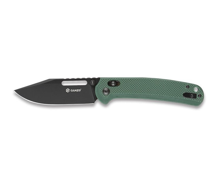 Ganzo G768PT-GB Axis Lock D2 Steel Titanium Coating G10 Folding Knife (Green)