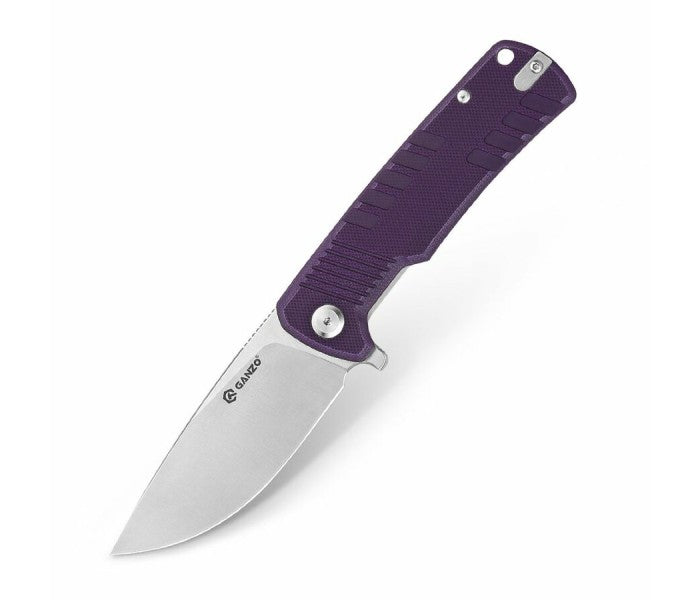 Ganzo G769-PL Liner Lock D2 Steel G10 Folding Knife (Purple)