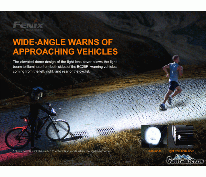 Fenix BC26R + BC05R V2.0 Rechargeable Bicycle Bike Light Flashlight