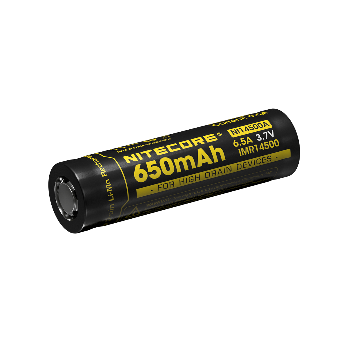 Nitecore IMR 14500 3.7V 650MAH LI-ION Rechargeable Battery NL14500A